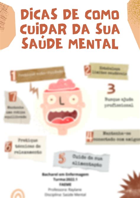 SOLUTION Dicas De Como Cuidar Da Sua Saude Mental Studypool