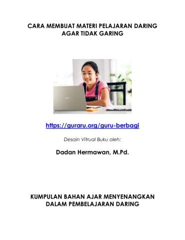 MEMBUAT BAHAN AJAR DARING AGAR TAK GARING Teras Ilalang PDF Online