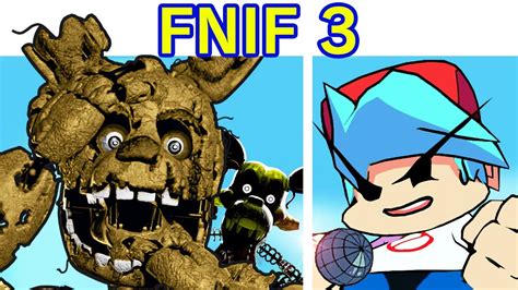 Friday Night Funkin Vs Five Night In Funkin 3 Demo Fnf Mod Five Nights At Freddy S 3 Fnaf 3