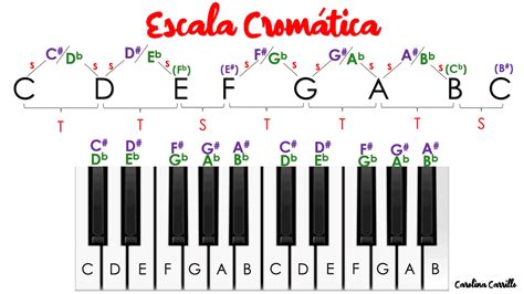 Escala Cromática en el piano - Docsity