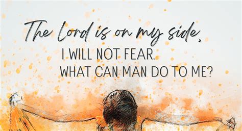 The Lord Is On My Side I Will Not Fear Christian Wall Art End Times