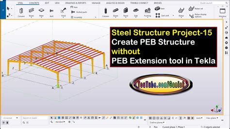 Steel Structure Project 15 Create Peb Structure Without Peb Extension