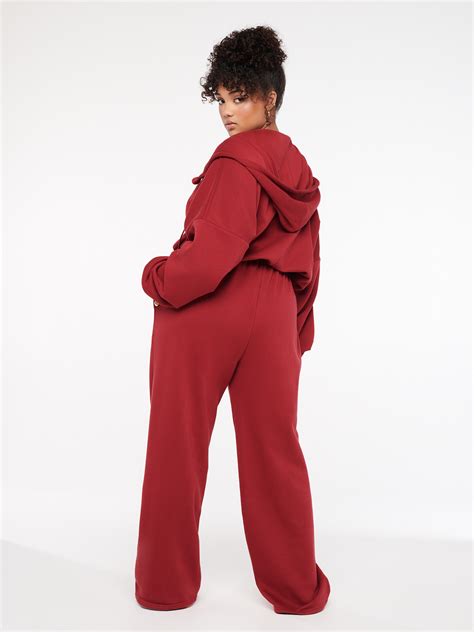 Essential Oversized Cinched Hooded Jumpsuit In Red SAVAGE X FENTY France