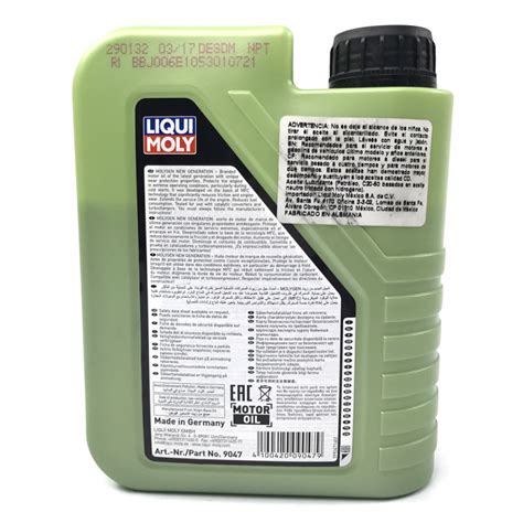 Botella De Aceite Liqui Moly Multigrado W Molygen