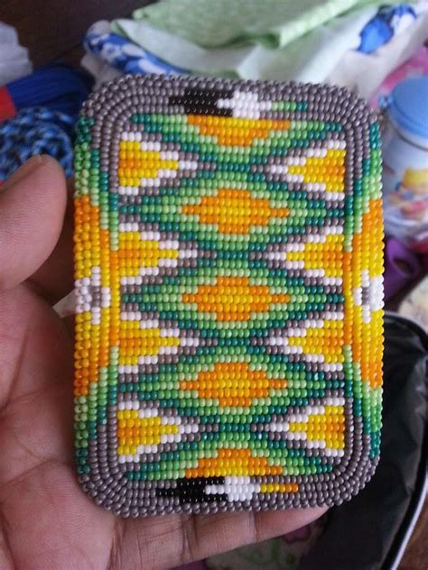 Native American ID Card Holder Beadwork Designs Native American