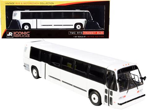 Buy 1999 Tmc Rts Transit Bus Blank White The Vintage Bus And Motorcoach Collection 187 Ho Diecast