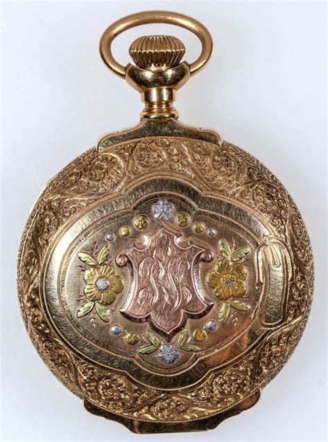 Gold Pocket Watch, Illinois Watch Company, N. Gamse [151584] - Holabird