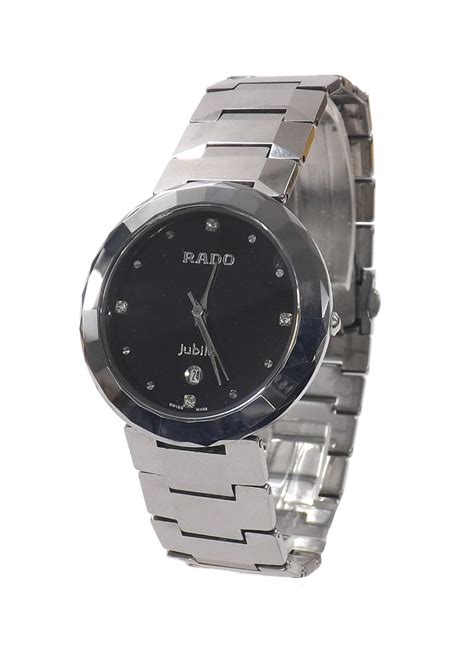 Rado Jubile Tungsten Bracelet Watch Ref 12002813 Black Dial