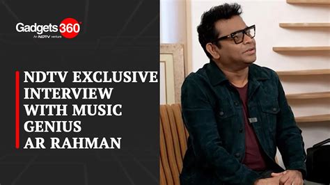 Ar Rahman To Ndtv I Can Live Without Any Tech Youtube