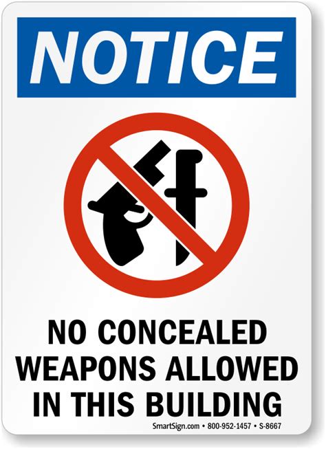 No Weapons Allowed Sign Printable