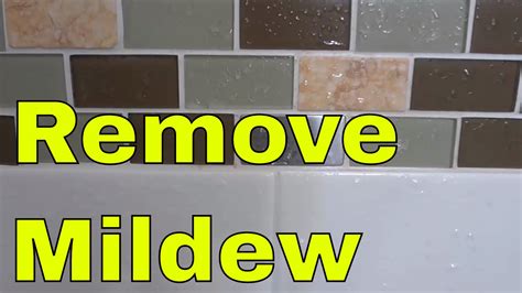 How To Remove Mildew From Grout Easily Youtube