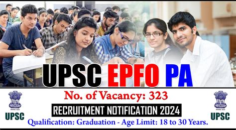 Upsc Epfo Pa Recruitment Notification For Vacancies