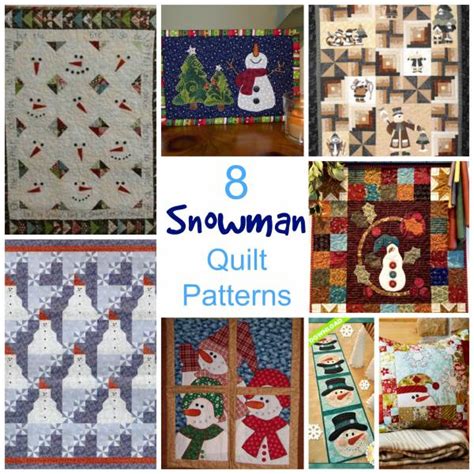 8 Snowman Quilt Patterns – Quilting