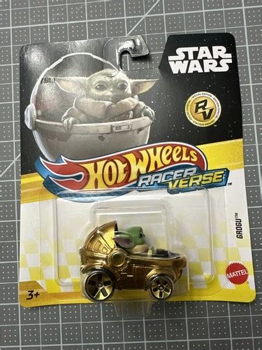 Grogu Hot Wheels Racer Verse Gold Special Edition 2025 Star Wars RARE