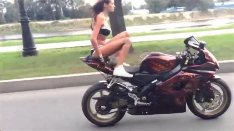 Motorcycle Stunt Girl Youtube