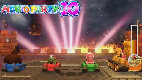 Mario Party 10 Donkey Kong Vs Spike Vs Peach Vs Toadette Mushroom