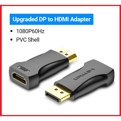 Vention Dp To Hdmi Adapter K Gold Plated Displayport To Hdmi Converter