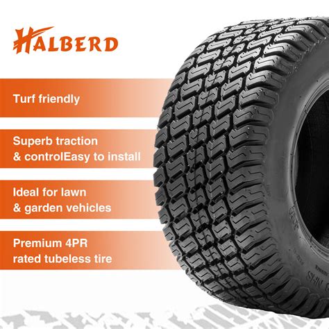 Set X Lawn Mower Tires X X Heavy Duty Ply Garden Turf