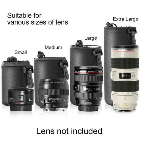 Selens Kamera Objektiv Tasche Schutzhülle Neopren für Nikon Canon Sony ...