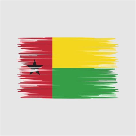 Guinea Bissau Flag Brush National Flag 11080235 Vector Art At Vecteezy