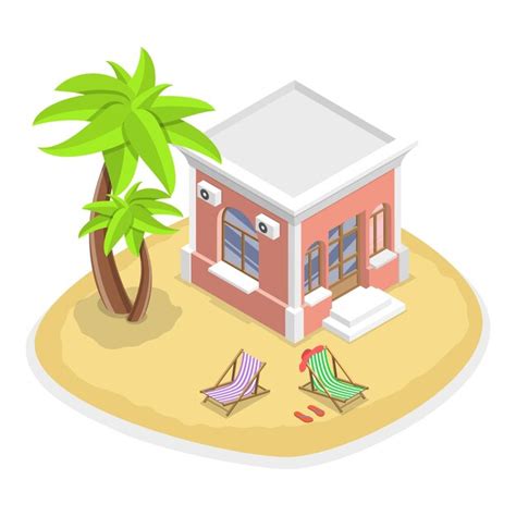 Premium Vector D Isometric Flat Vector Set Of Bungalows Dwelling Huts