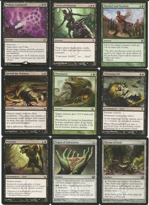 Edh Infect Deck Golgari Mtg Magic The Gathering Commander Etsy