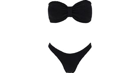 Hunza G Jean Bikini Set In Black Lyst