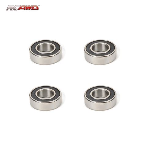 X Black Rubber Sealed Ball Bearing Mm A For Rc Traxxas