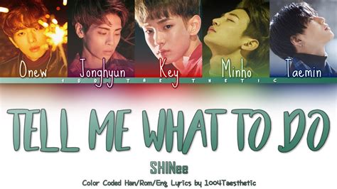 Shinee Tell Me What To Do Color Coded Han Rom Eng