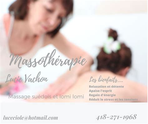 Massage Détente Massotherapie Lucie Vachon Lévis