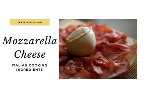 Italian Cooking Ingredients Mozzarella Cheese Ingredienti Italiani