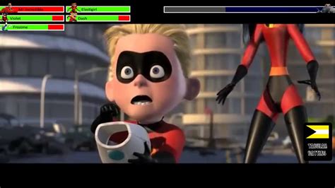 Incredibles 2 Jack Jack Vs Raccoon With Healthbars