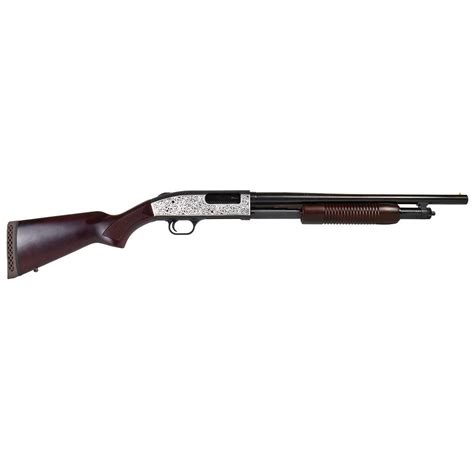 Mossberg 500 Retrograde Shotgun 12 ga 3" Chamber 5/rd 18.5" Barrel Filigree Polished - Resilient ...