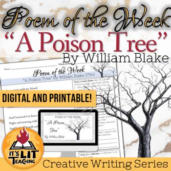 A Poison Tree By William Blake Poem Of The Week Activity Distance