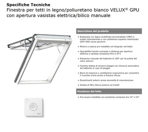 Finestra Per Tetti Velux GPU 006621 Energy Clima Triplo Vetro Integra