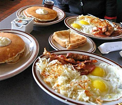 Breakfast With Buddies Our Ihop Spread Breakfast Brunch Pancake Eggs Bacon Sausage Pork Orange