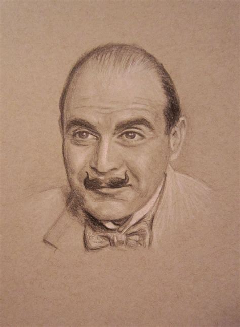 Hercule Poirot - pencil on toned paper by auggie101 on DeviantArt