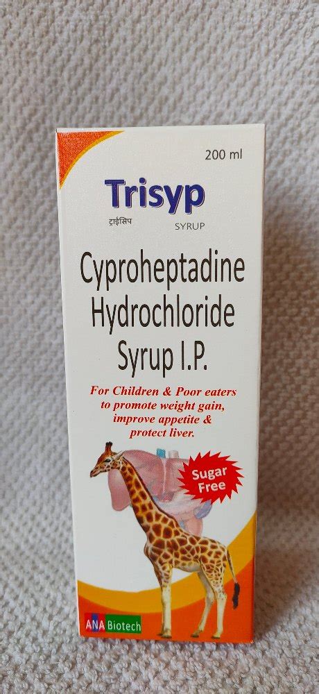 Ana Biotech Cyproheptadine Hydrochloride Syrup Ip Trisyp Syrup