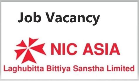 New Nic Asia Laghubitta Job Vacancy For Various Post And Positions