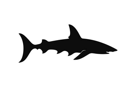 A hammerhead shark silhouette Vector 35992491 Vector Art at Vecteezy