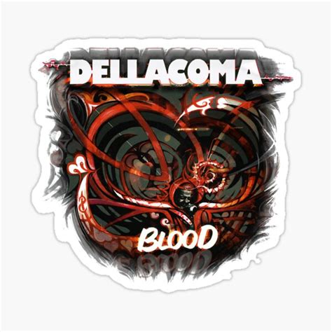 "BLOOD album art" Sticker by Kathrineush | Redbubble