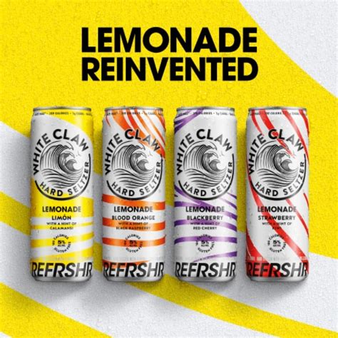 White Claw Hard Seltzer Lemonade REFRSHR Variety Pack 12 Cans 12 Fl