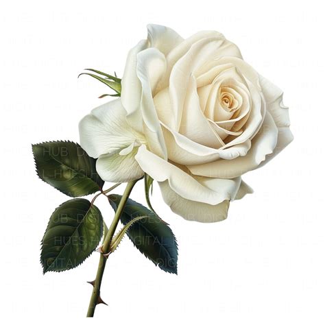 12 White Rose Clipart Watercolor Romantic Wedding Bouquet High Quality