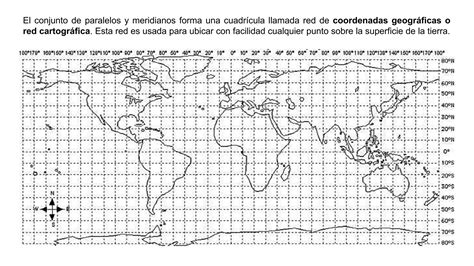 Las Coordenadas Geogr Ficas Paralelos Y Meridianos Ppt