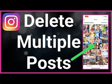 How To Delete Multiple Instagram Posts At Once YouTube