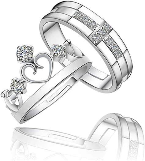 Unisilver Couple Rings Infinity