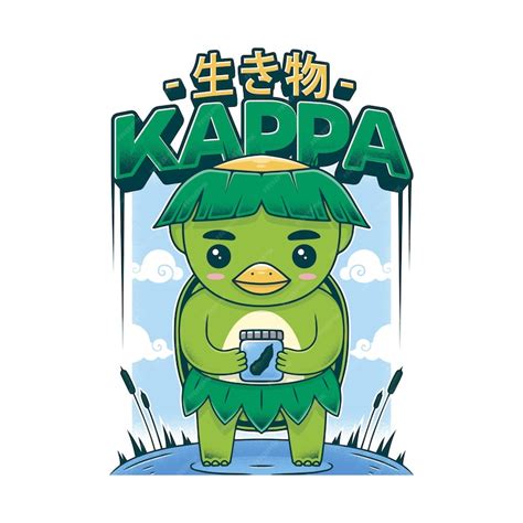 Premium Vector Kappa Japanese Yokai Kawaii Vector