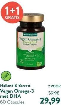 Vegan Omega 3 Met DHA Aanbieding Bij Holland Barrett