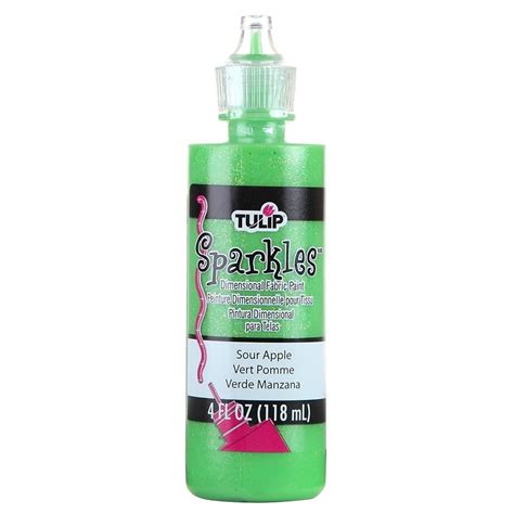 Sparkles Dimensional Fabric Paint Sour Apple 4 Fl Oz 20738