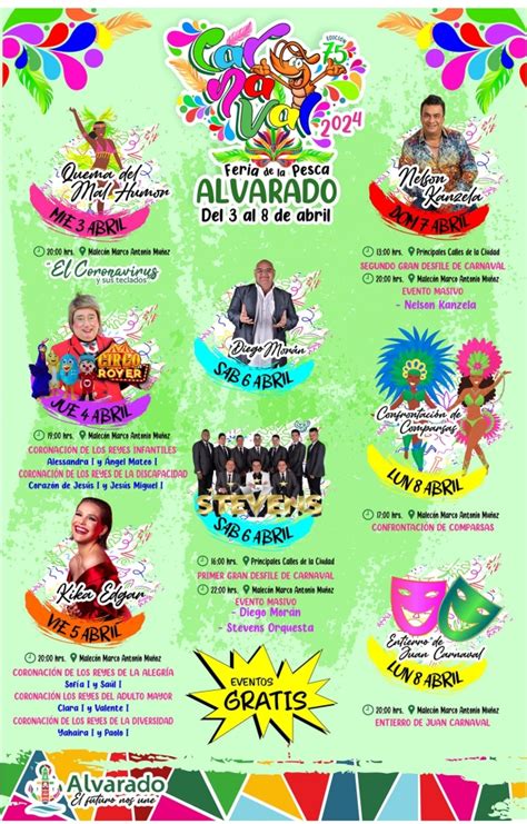 Carnaval Y Feria De La Pesca Alvarado D Nde Hay Feria